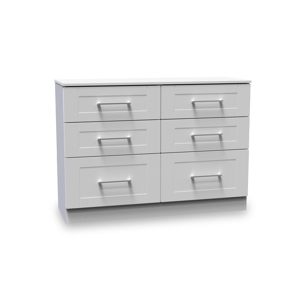 Commode Bellamy à 6 tiroirs larges