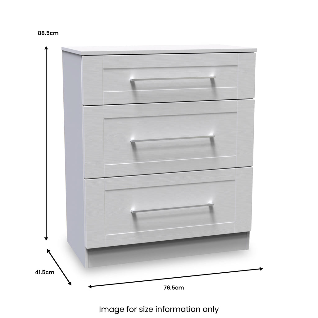 Commode profonde Bellamy à 3 tiroirs