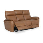 Canapé 3 places inclinable électrique en cuir Enys