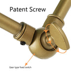 2 Set Modern Swing Arm Lights Adjustable Plug-in Hardwired Wall Sconces