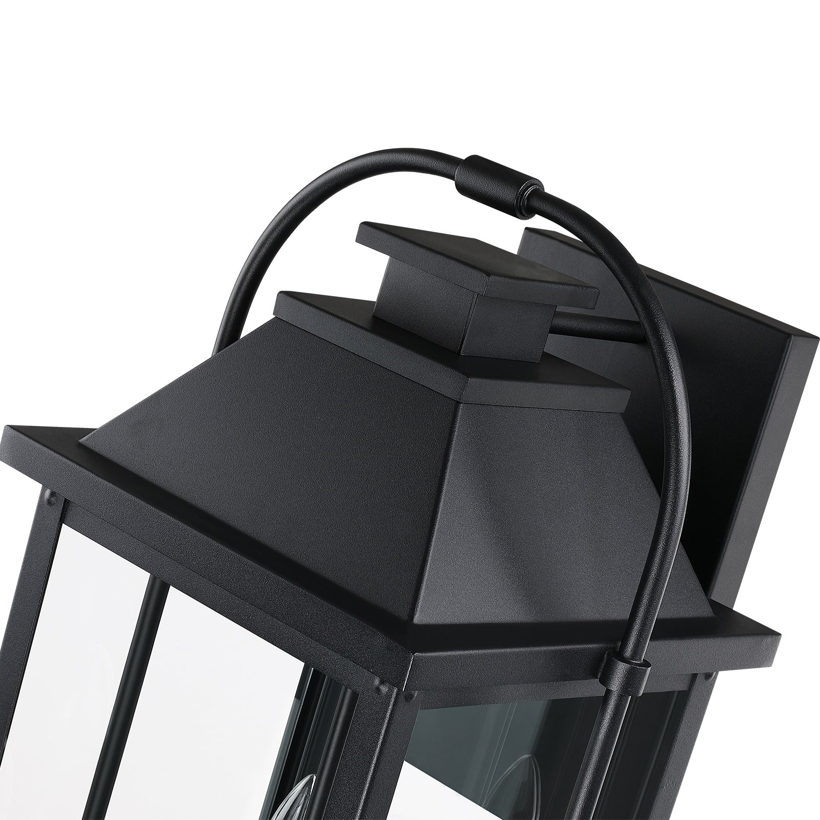 Brits Black Outdoor Wall Lantern Sconce Light