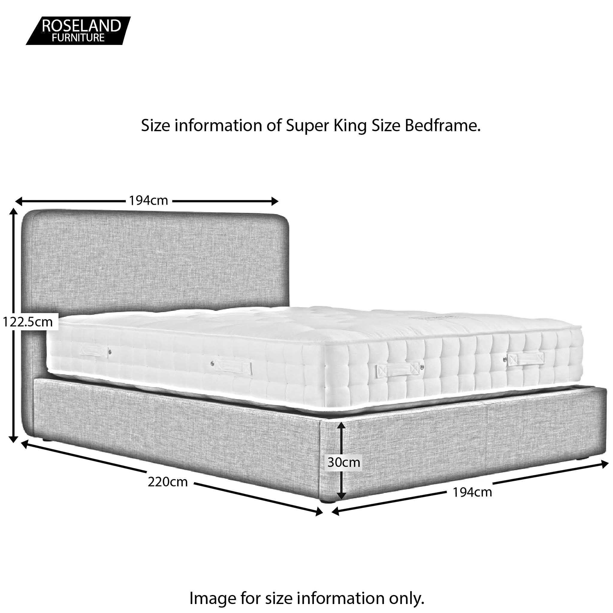 Cadre de lit coffre ottoman rembourré Sofie Premier