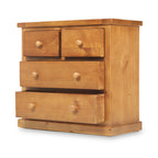 Commode à deux tiroirs superposés en pin de Chiswick