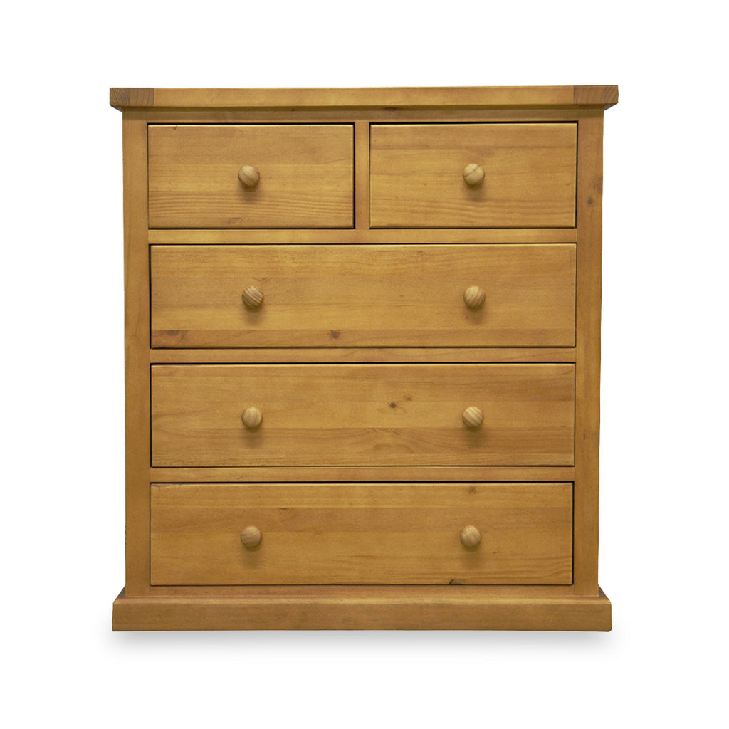 Commode à 2 tiroirs en pin de Chiswick, 3 tiroirs superposés