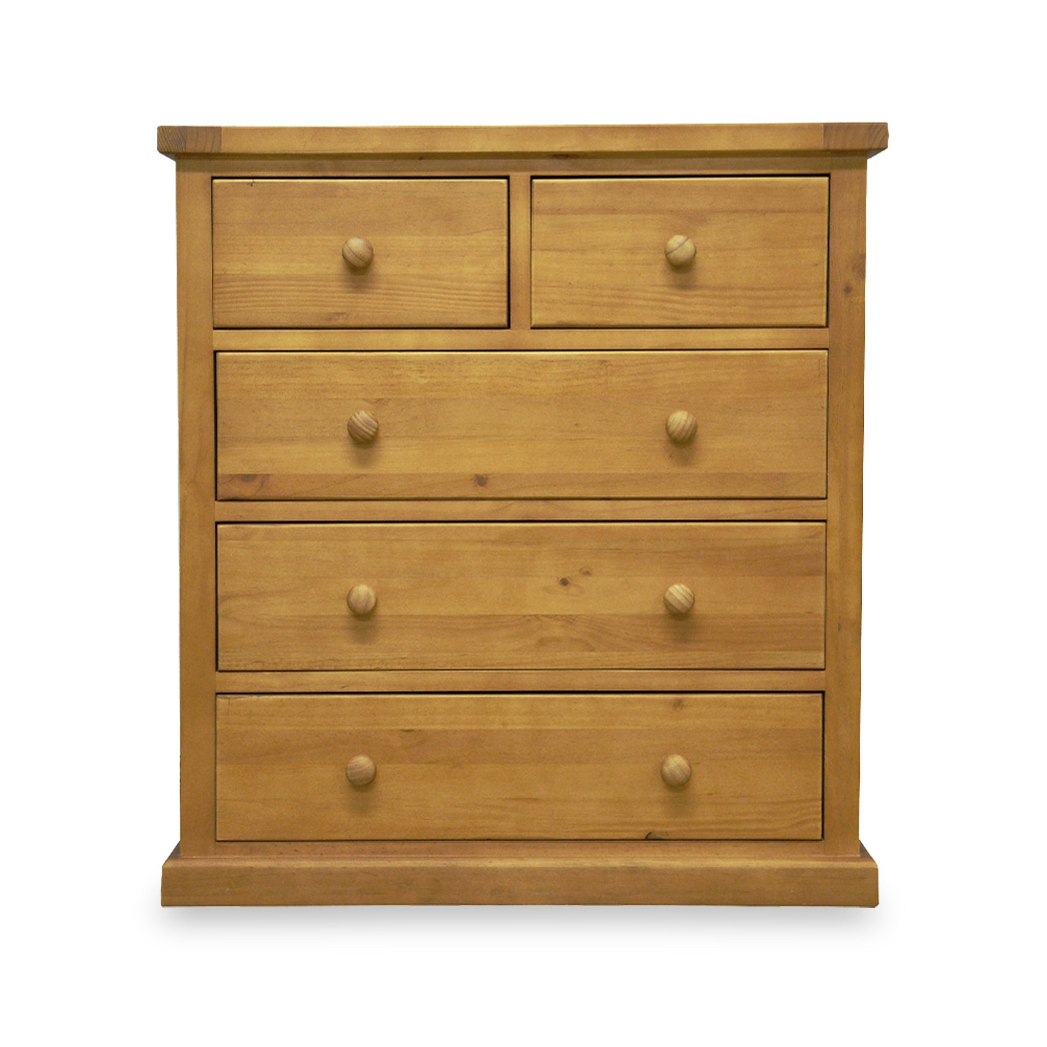 Commode à 2 tiroirs en pin de Chiswick, 3 tiroirs superposés