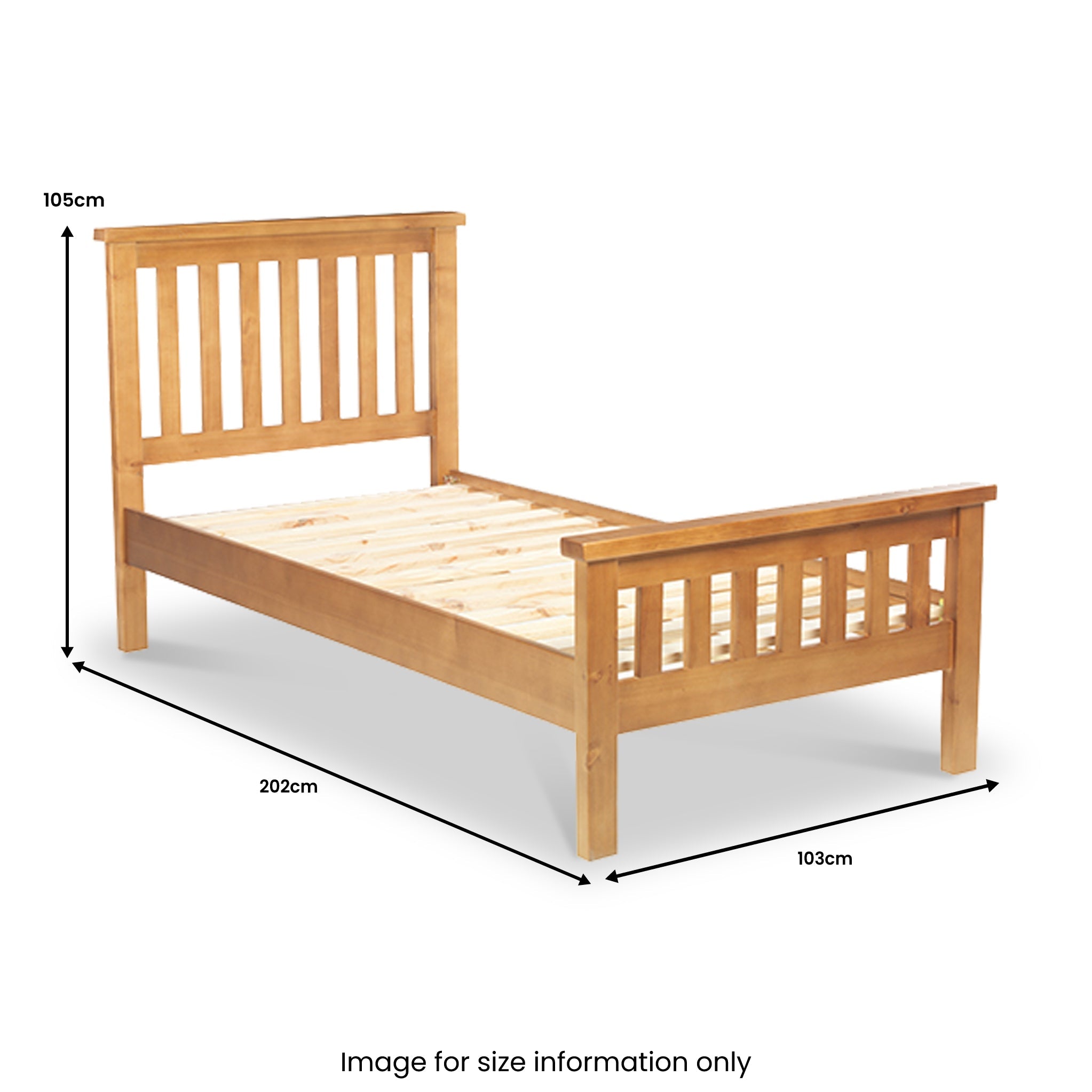 Cadre de lit en pin de Chiswick