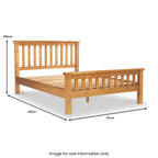 Cadre de lit en pin de Chiswick