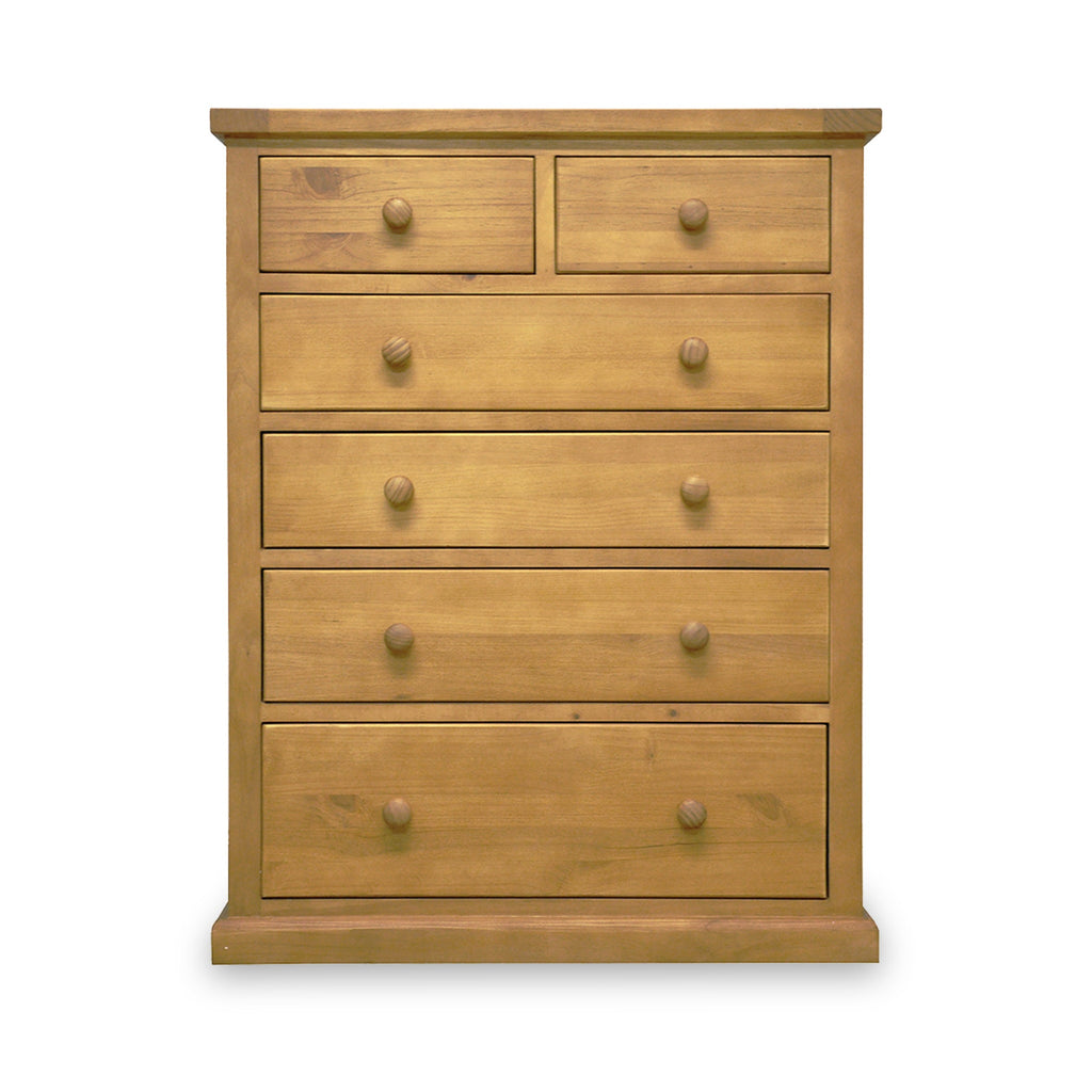 Commode Chiswick Pine, grand modèle, 2 tiroirs en haut et 4 tiroirs en bas.
