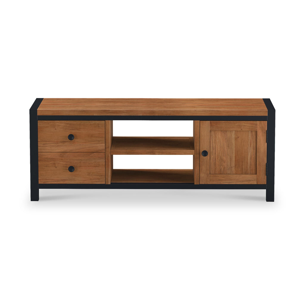 Meuble TV Dunstan en acacia de 125 cm de large