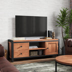 Meuble TV Dunstan en acacia de 125 cm de large