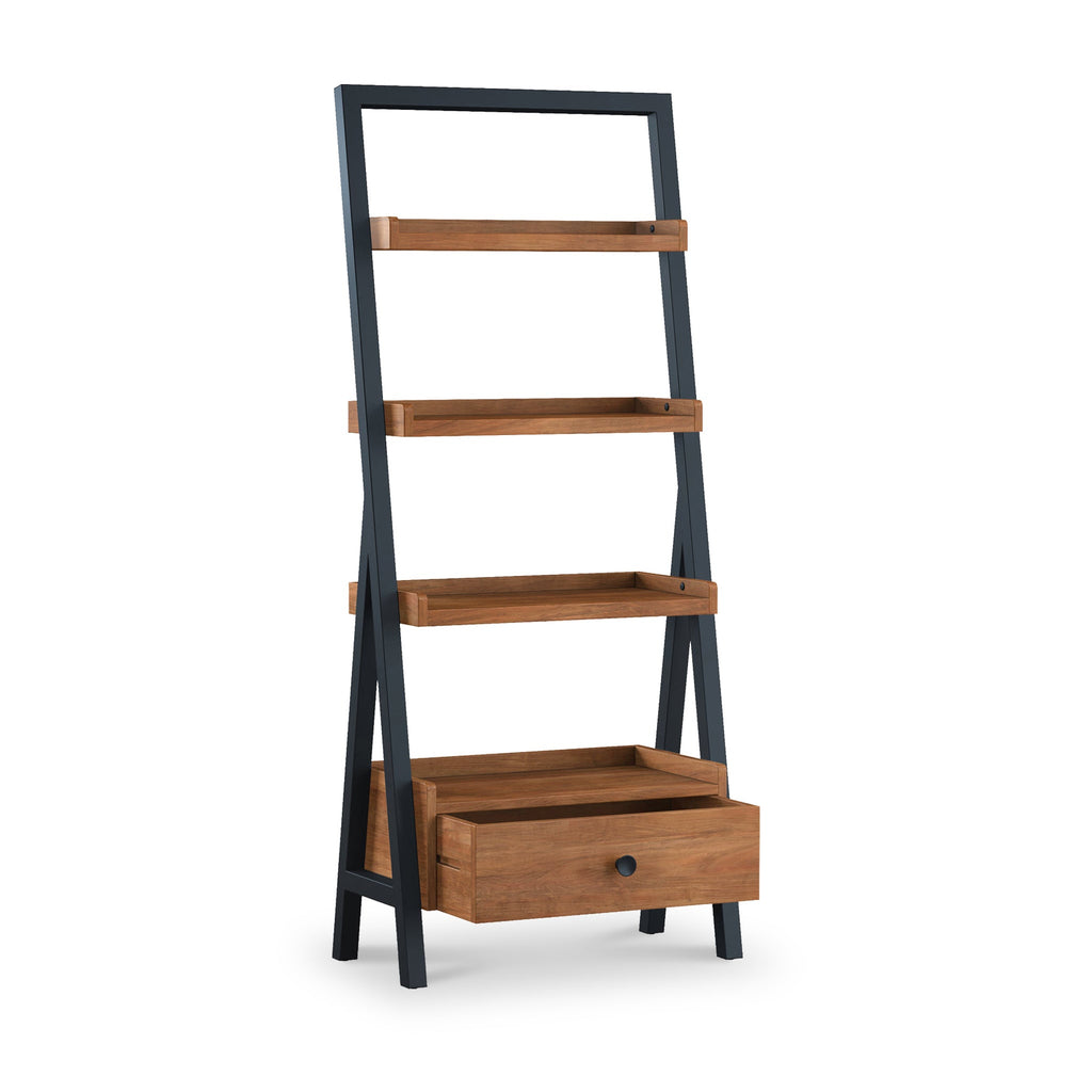 Bibliothèque-échelle Dunstan en acacia