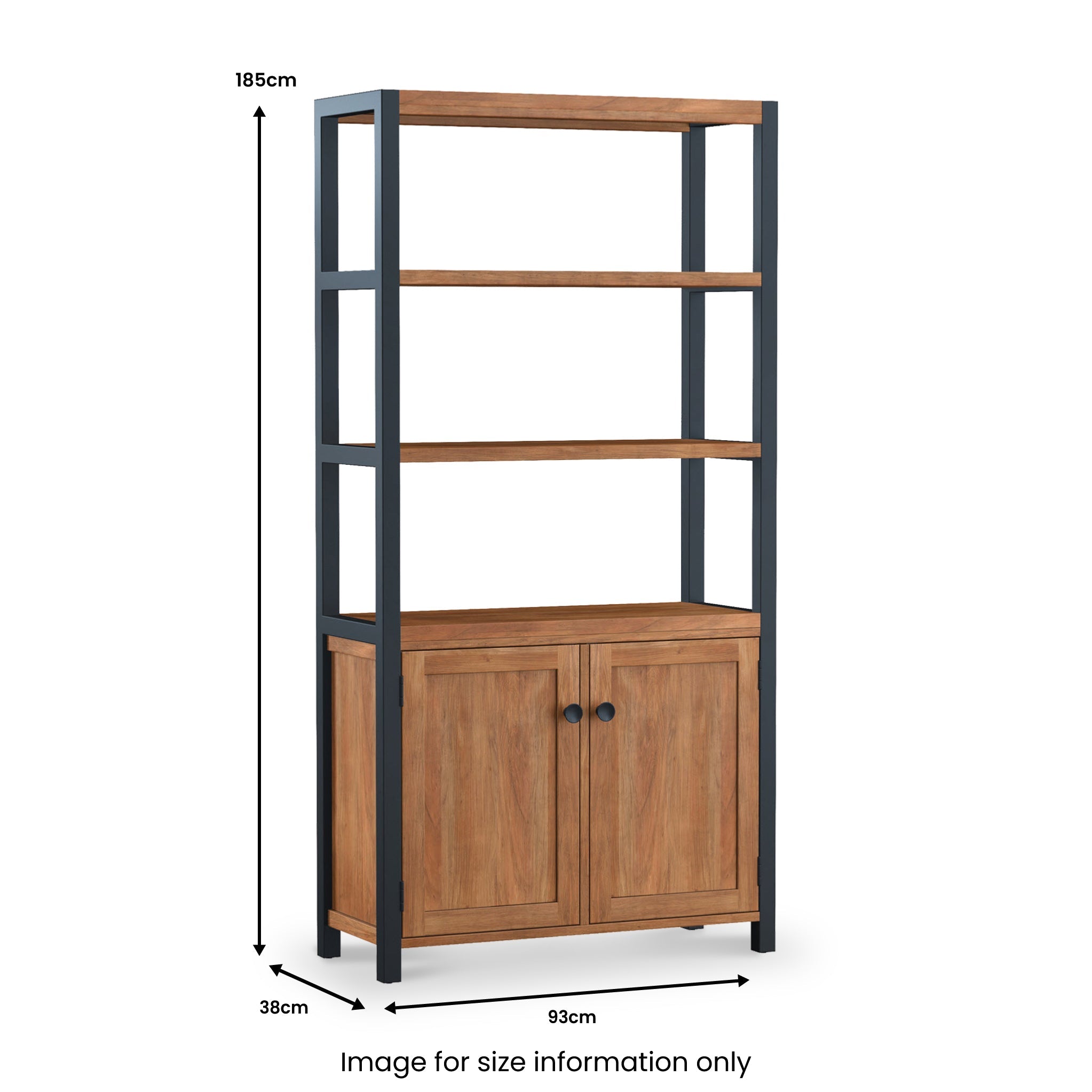 Bibliothèque haute Dunstan en acacia