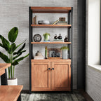 Bibliothèque haute Dunstan en acacia