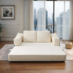 70.87 Upholstered Convertible Sleeper Sofa, Convertible Chair Floor Couch Comfy Sofa for Living Room, Bedroom, Chenille Fabric