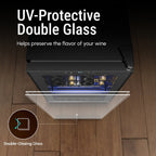 17 Inch Wine/Beverage Refrigerator, 20 Bottles, Freestanding, Digital Temperature Control